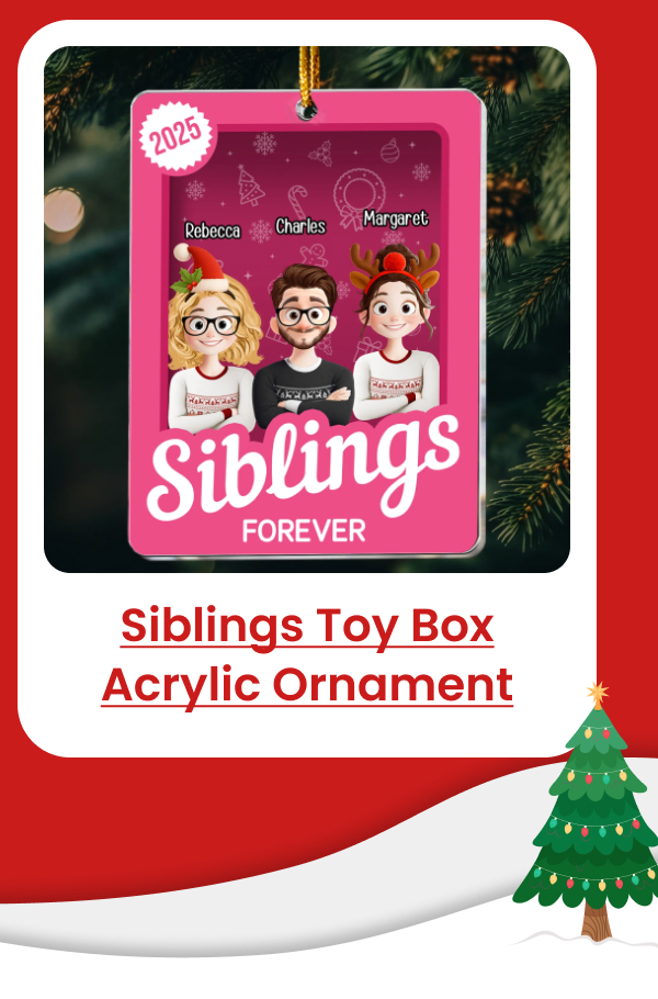 Siblings Toy Box Acrylic Ornament