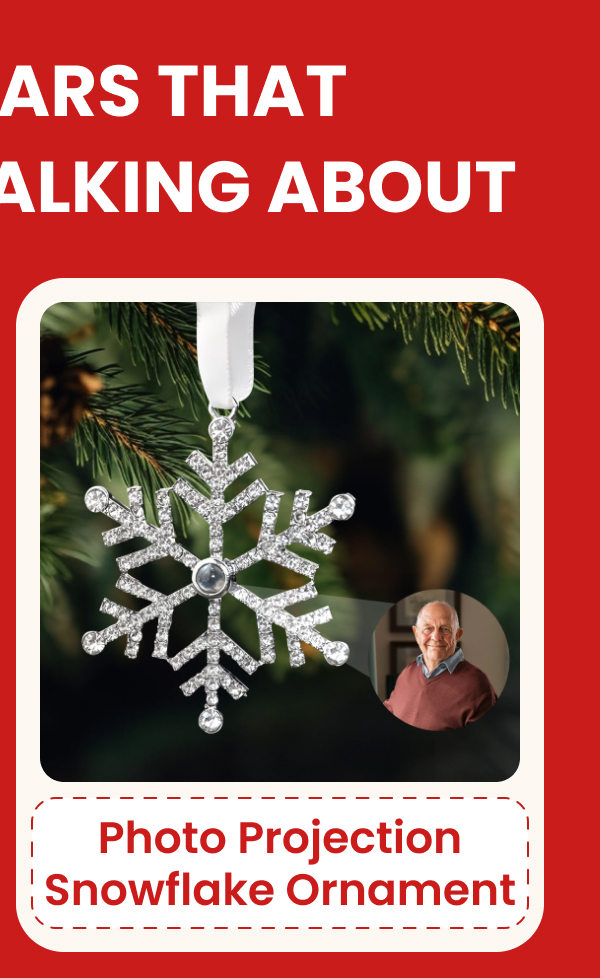 Photo Projection Snowflake Ornament