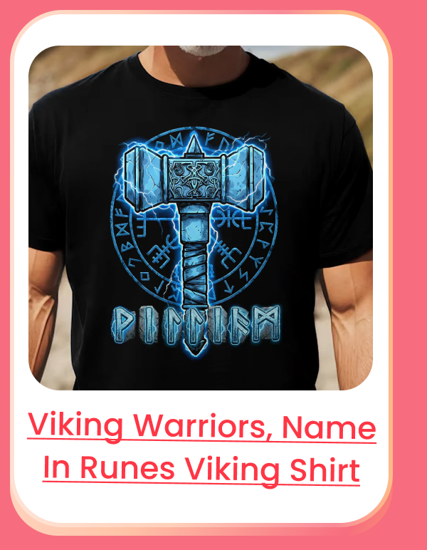 Viking Warriors, Name In Runes Viking Shirt