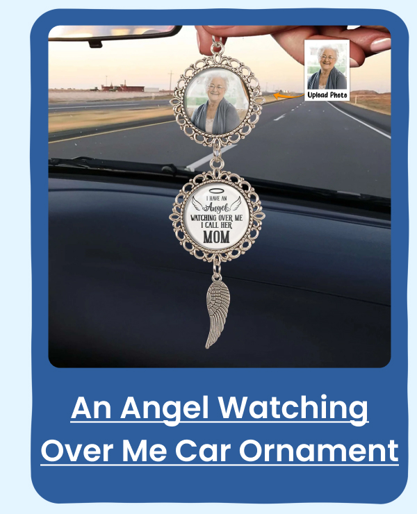An Angel Watching Over Me Photo Car Ornament