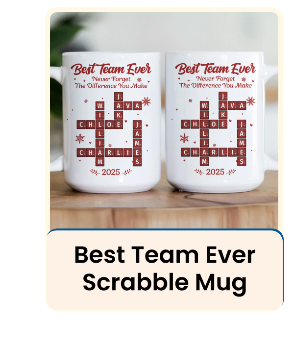 Best Team Ever Scrabble Mug