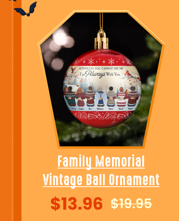 Family Memorial Vintage Ball Ornament