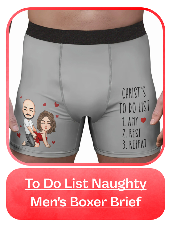 To Do List Naughty Couple Men's Boxer Brief