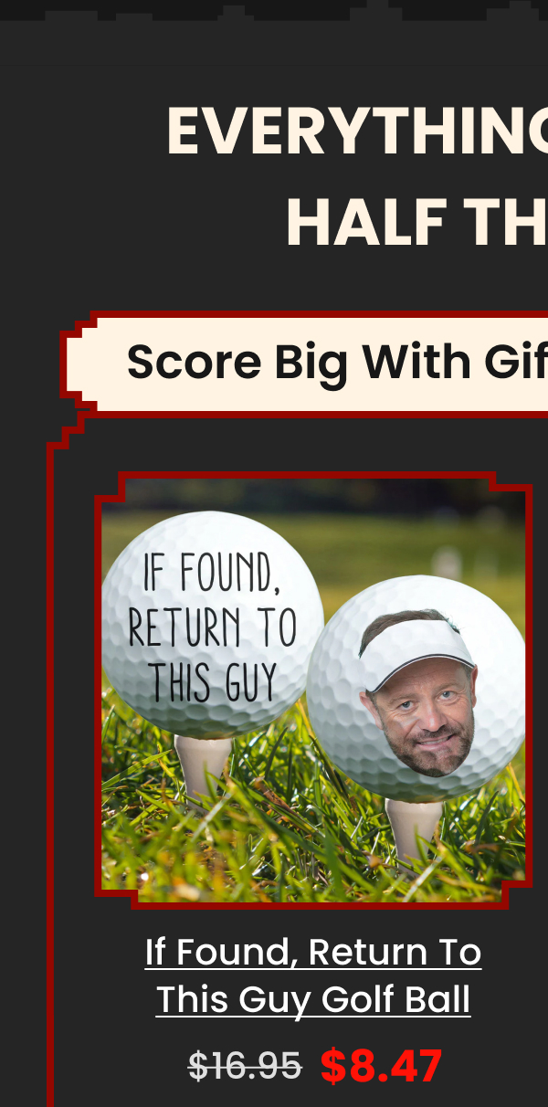 If Found, Return To This Guy Golf Ball