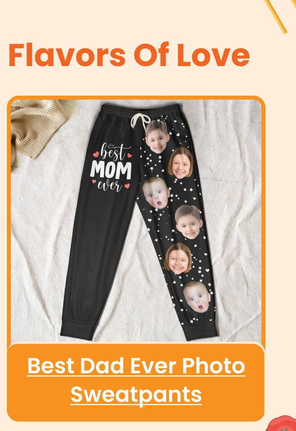 Best Dad Ever Photo Sweatpants 