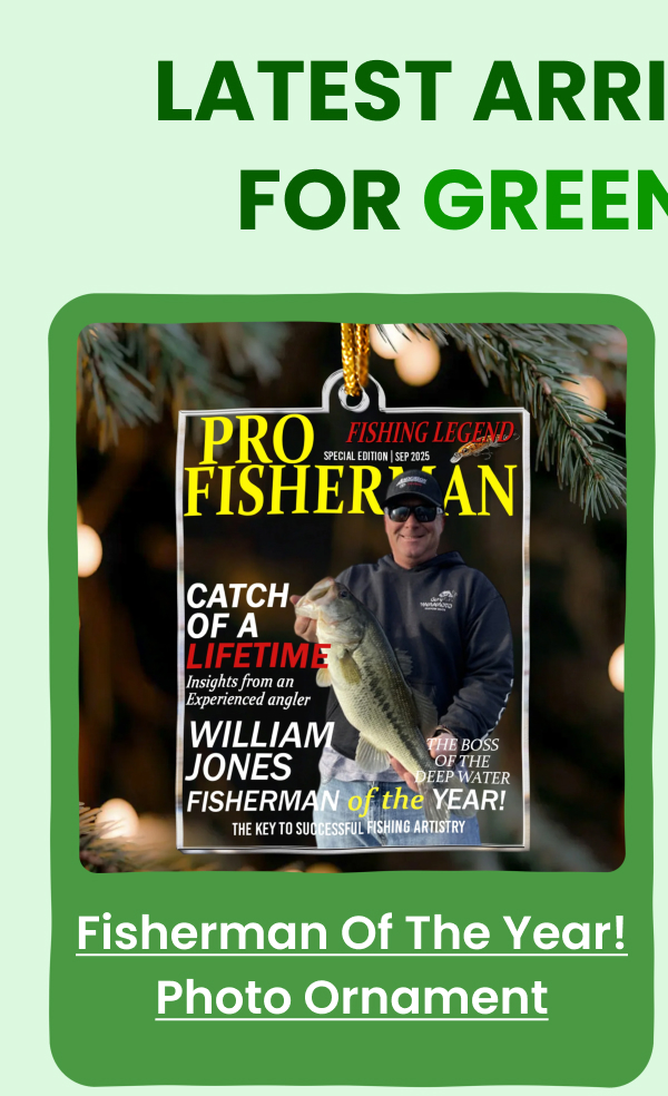 Fisherman Of The Year! Acrylic Photo Ornament
