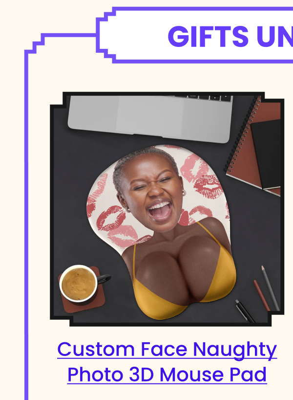 Custom Face Naughty Photo 3D Mouse Pad