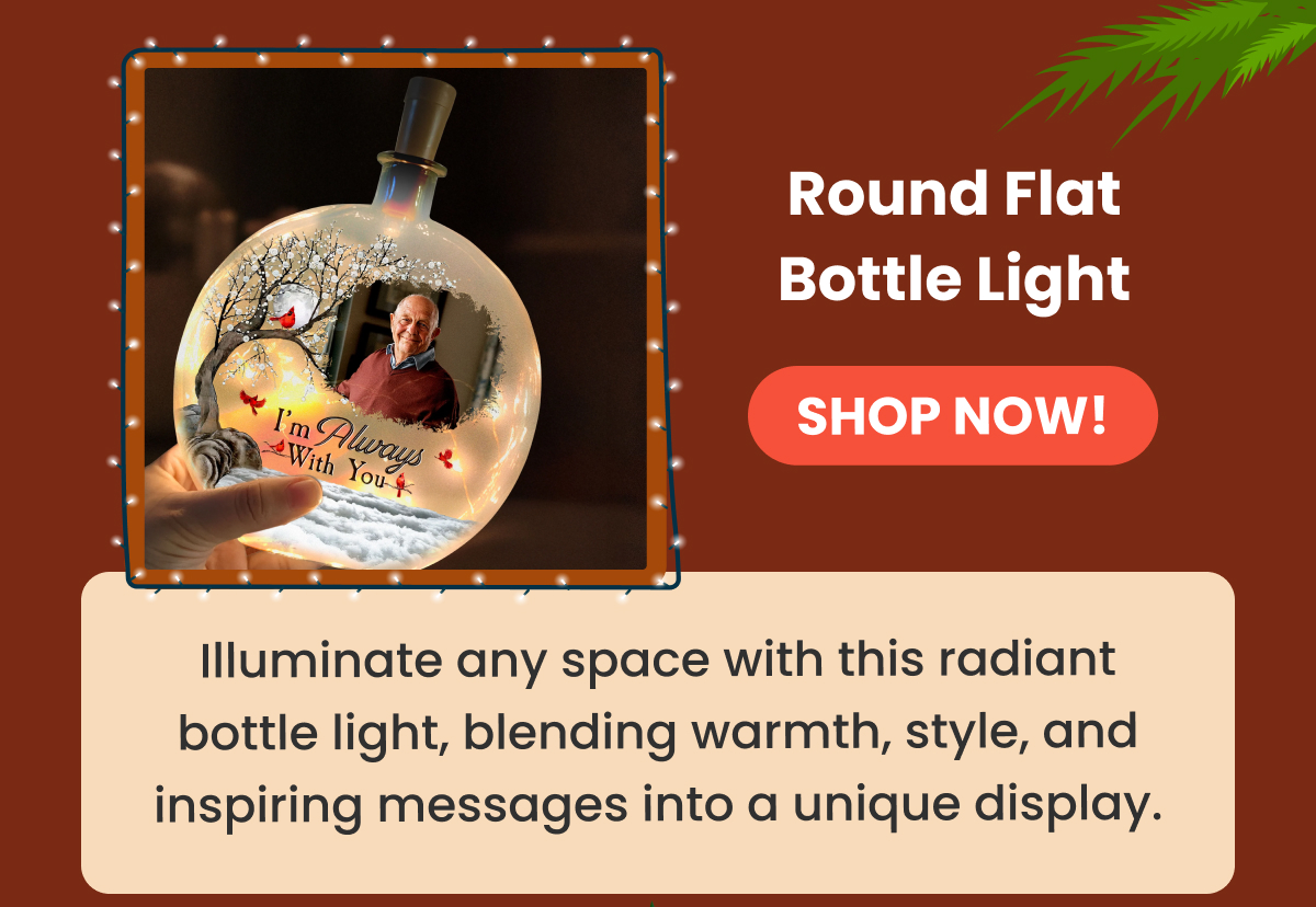 Round Flat Bottle Light