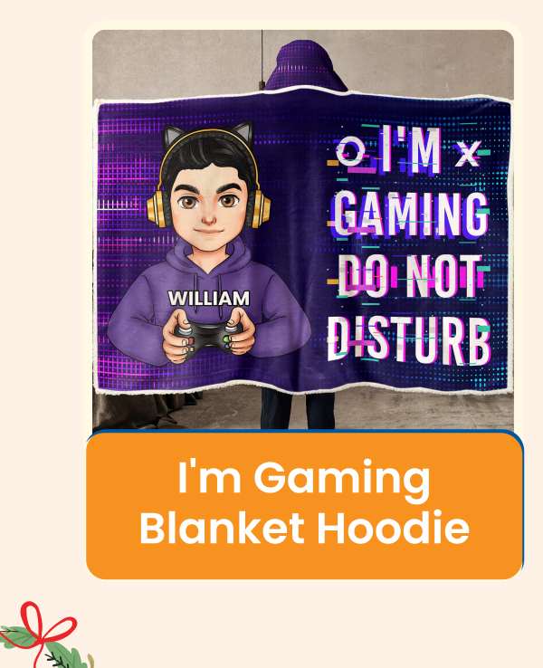 I'm Gaming Do Not Disturb Wearable Blanket Hoodie