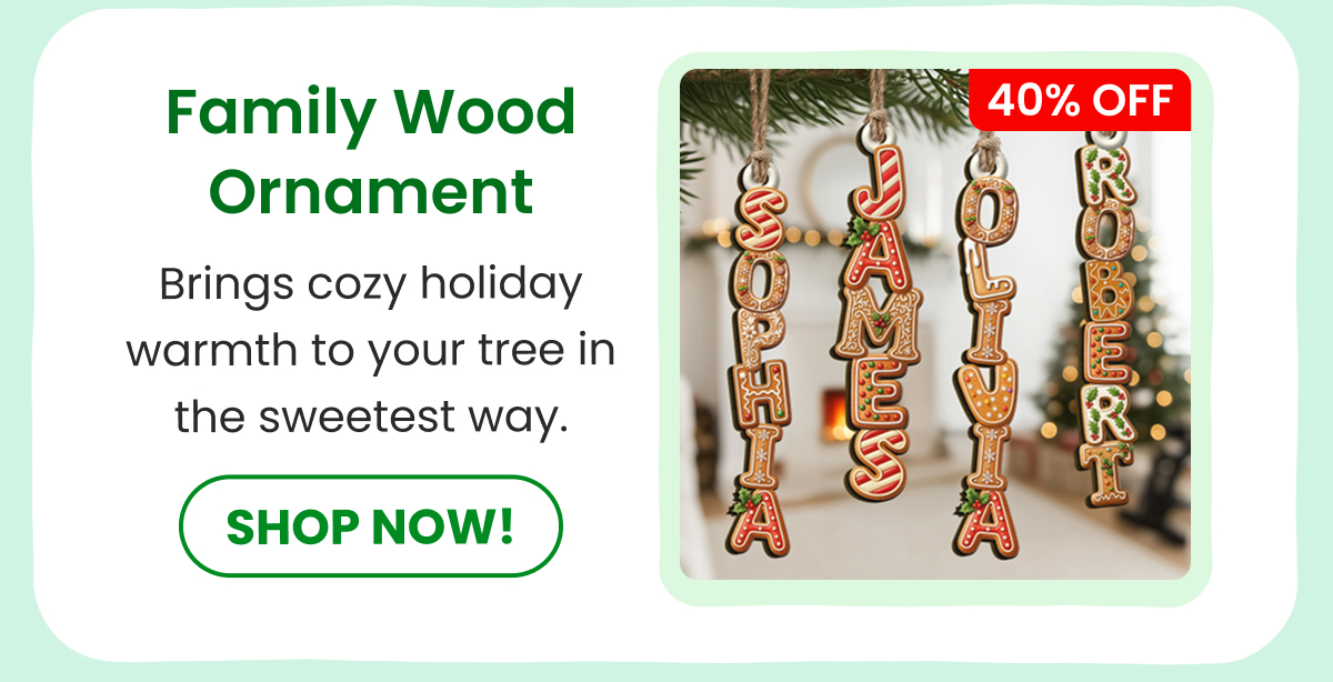 Family Wood Ornament