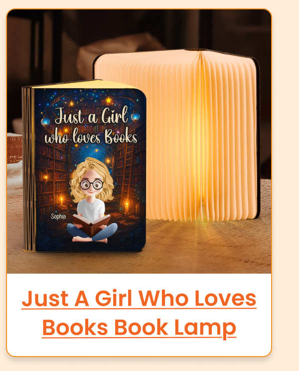 Just A Girl Who Loves Books Book Lamp