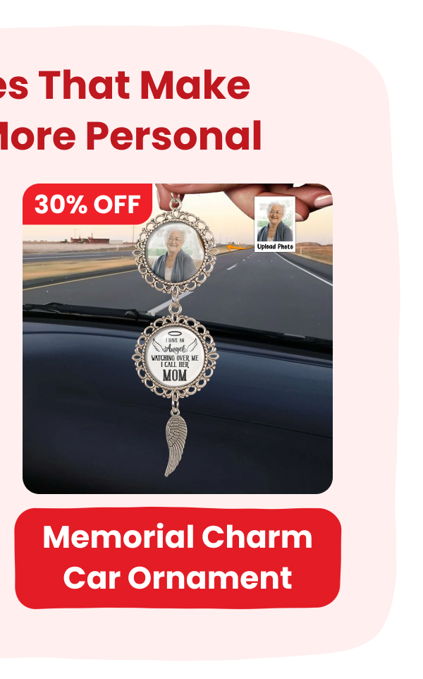 Memorial Charm Car Ornament