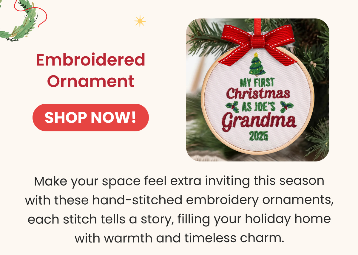 Embroidered Ornament