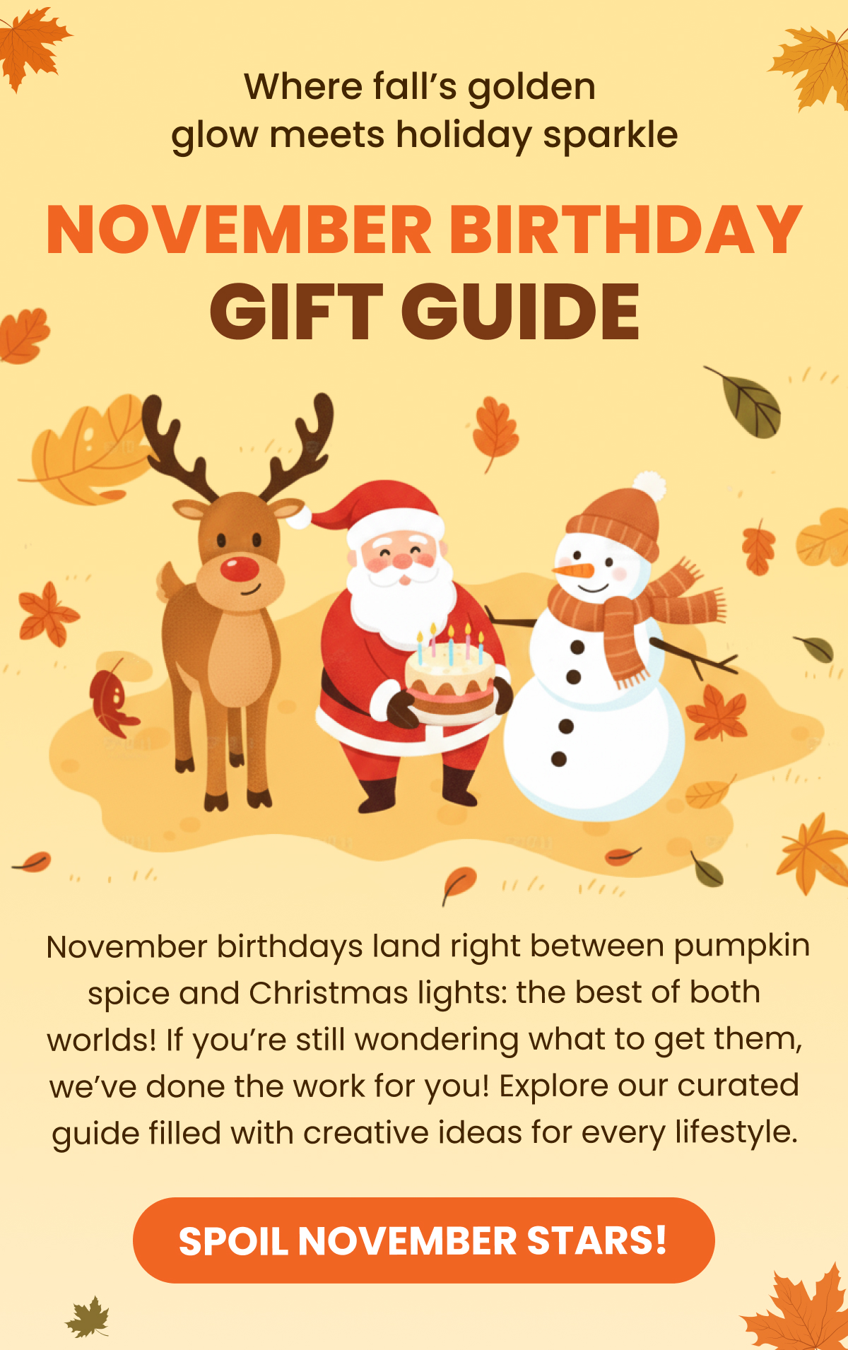 Shop Macorner for November birthdays