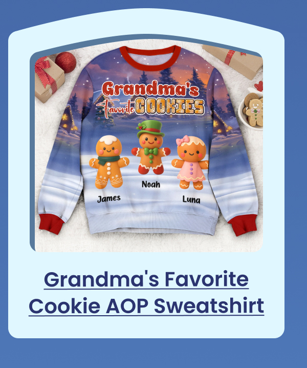 Grandma's Favorite Cookie AOP Sweatshirt