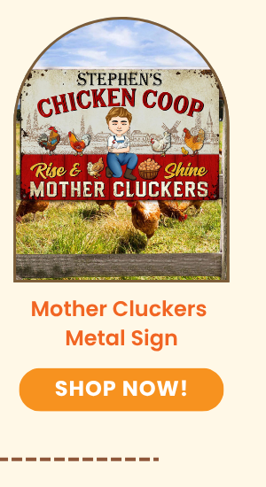 Rise And Shine Mother Cluckers Metal Sign