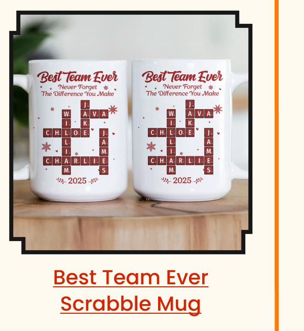 Best Team Ever Scrabble Mug
