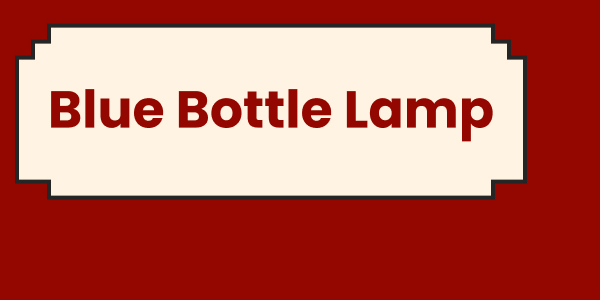 Blue Bottle Lamp