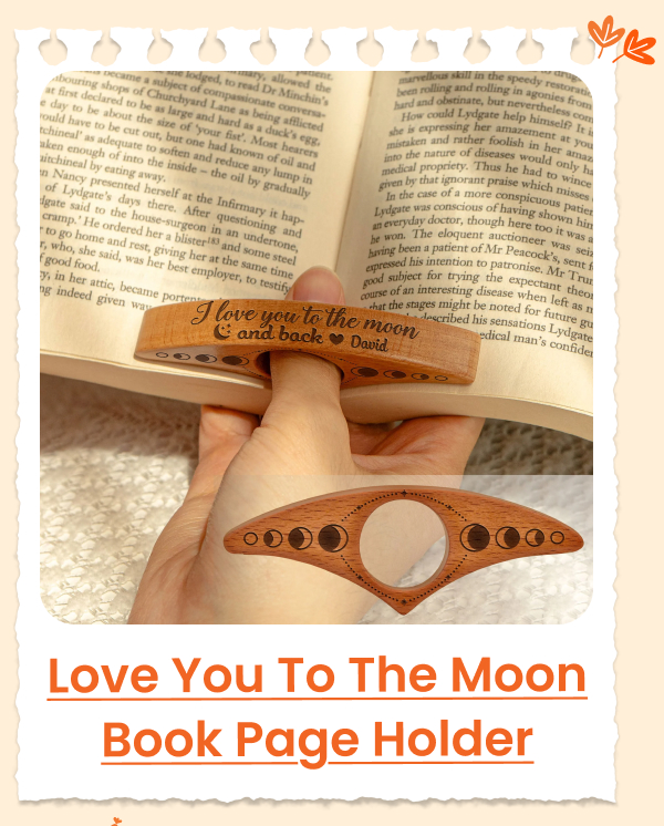 I Love You To The Moon And Back Book Page Holder