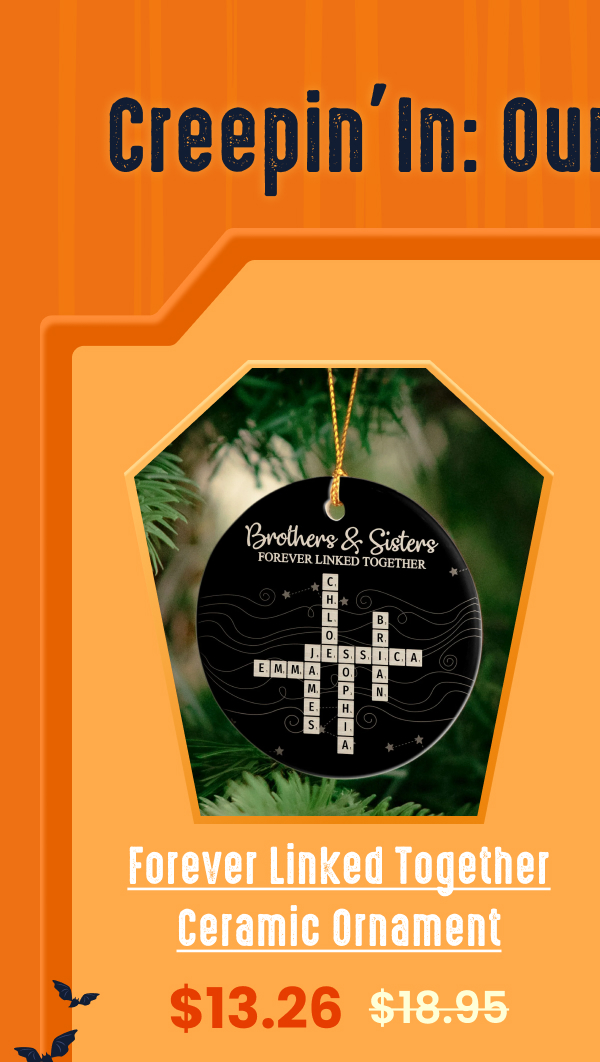 Forever Linked Together Ceramic Ornament