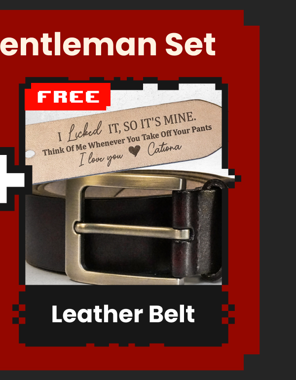 Engraved Leather Belt