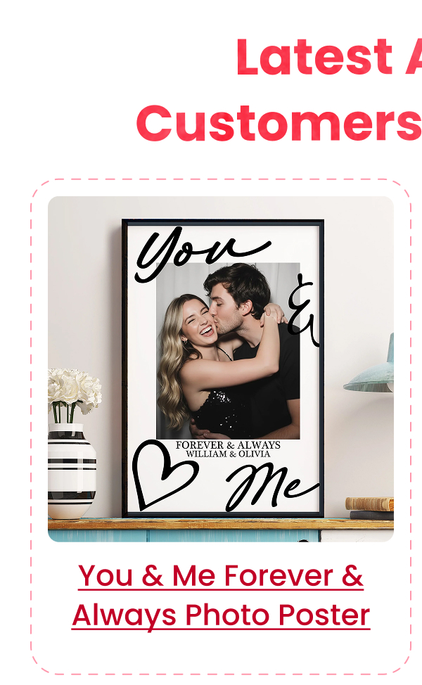 Couple Gift You & Me Forever & Always Photo Poster