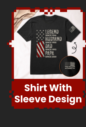 Shirt With Design On Sleeve