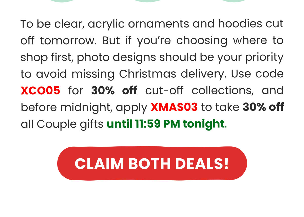 Shop Christmas Cut-off Sale