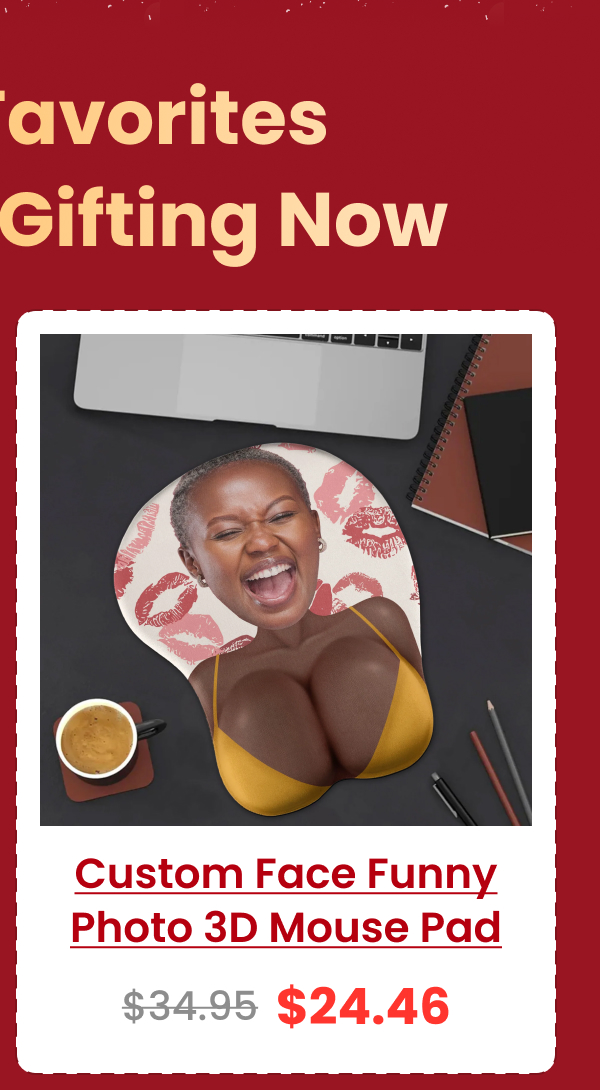 Custom Face Funny & Naughty For Couple, Coworker Troll Photo 3D Mouse Pad