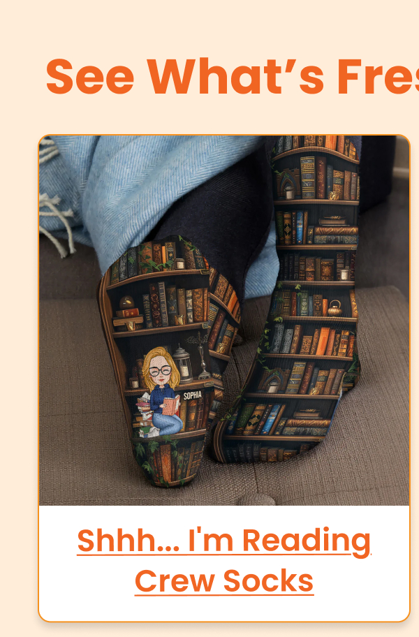 Shhh... I'm Reading Crew Socks