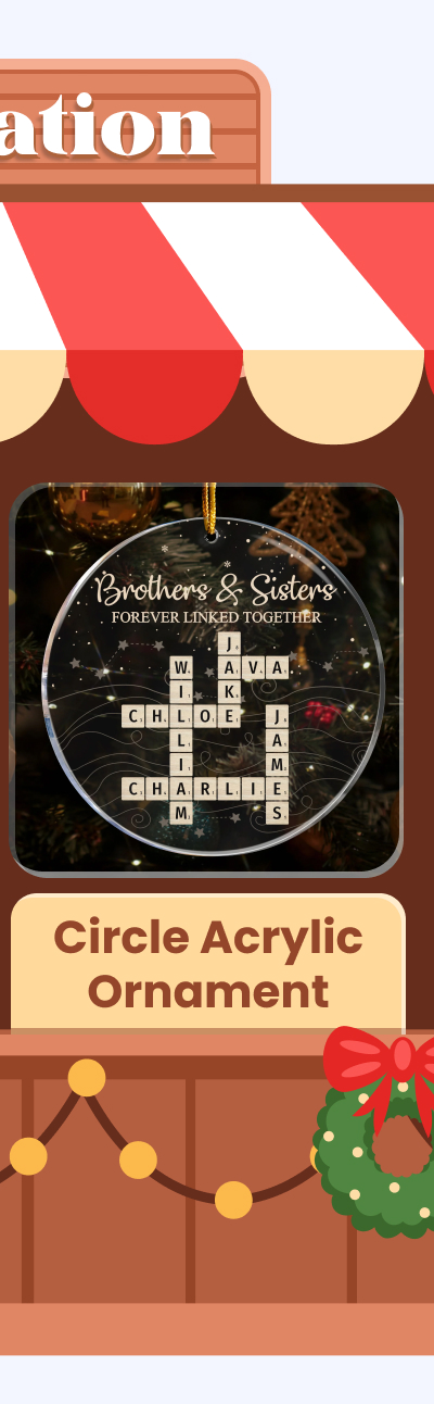 Circle Acrylic Ornament