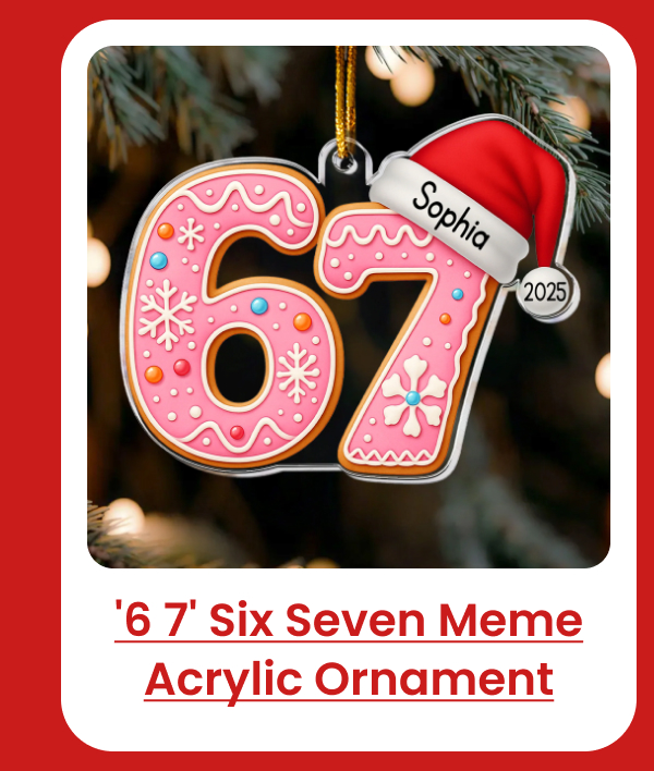 '6 7' Six Seven Meme Acrylic Ornament