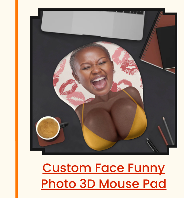 Custom Face Funny Photo 3D Mouse Pad