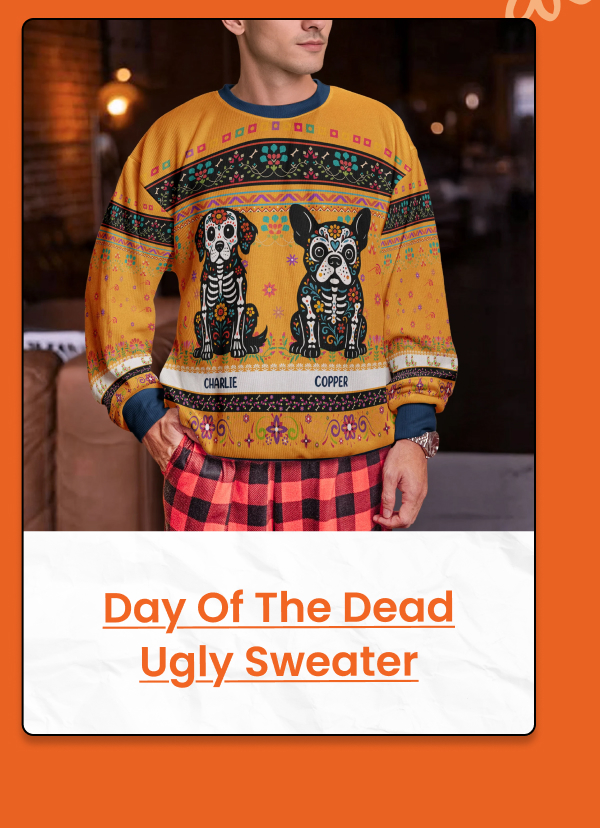 Day Of The Dead Ugly Sweater