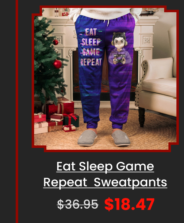 Eat Sleep Game Repeat  Sweatpants