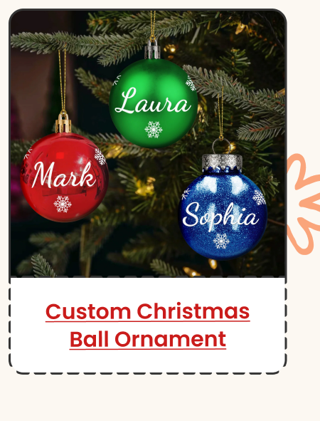 Custom Name Christmas Ball Ornament