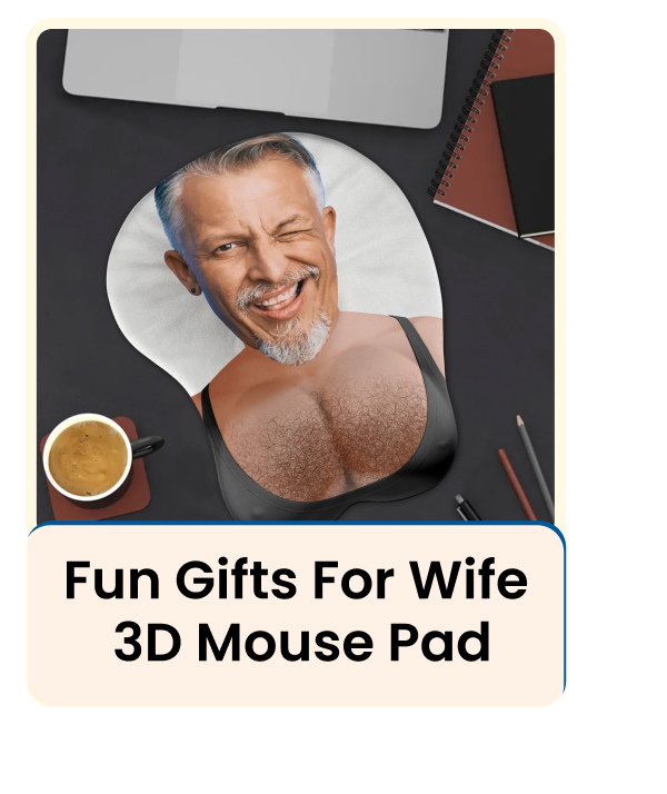 Custom Men Face 3D Mouse Pad