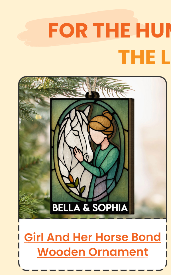Girl And Her Horse Bond That Can't Be Broken Wooden Ornament