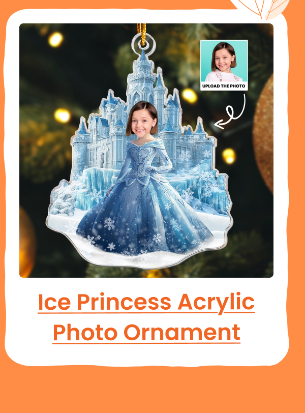 Ice Princess Acrylic Photo Ornament