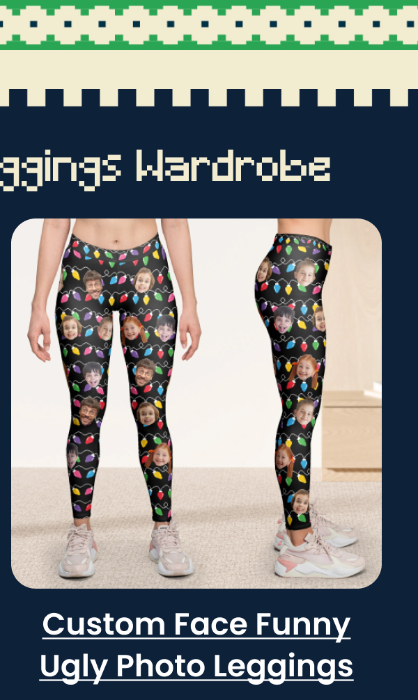 Custom Face Funny Ugly Photo Leggings