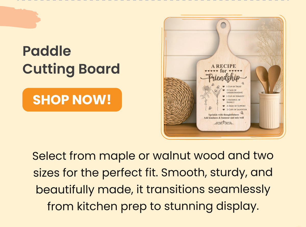 Paddle Cutting Board