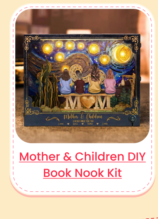 Mother & Children Forever Linked Together DIY Book Nook Kit