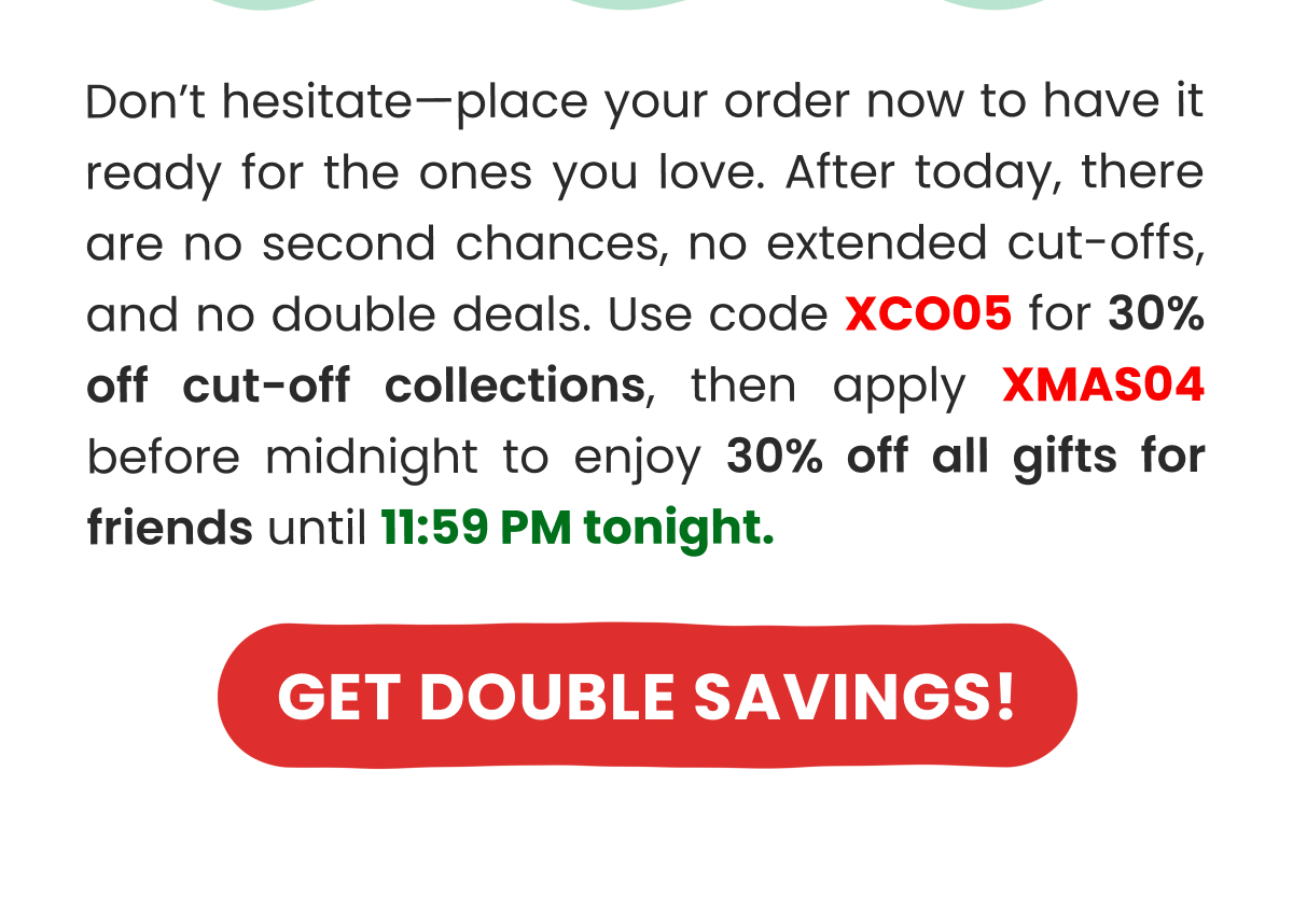 Shop Christmas Cut-off Sale