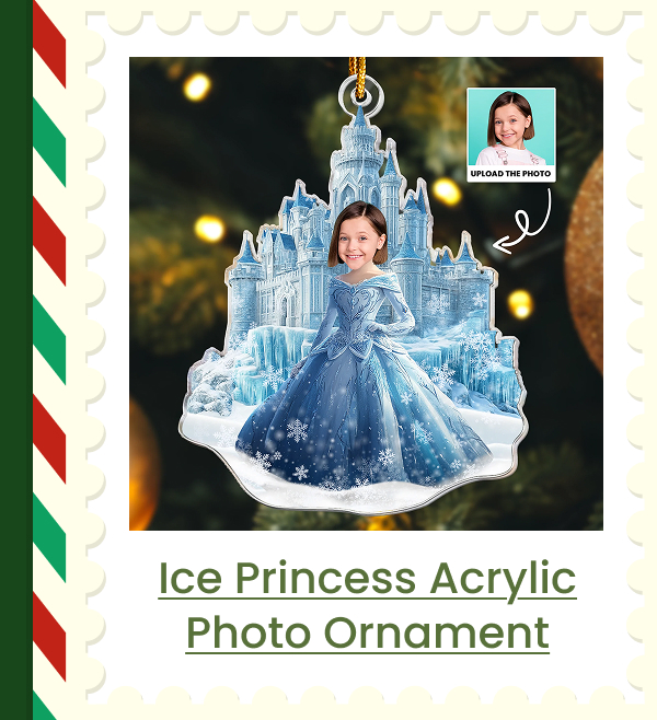 Ice Princess Acrylic Photo Ornament 