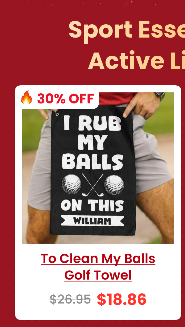 I Use This Towel To Clean My Balls Funny Golf Towel