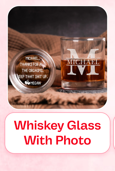Whiskey Glass With Photo