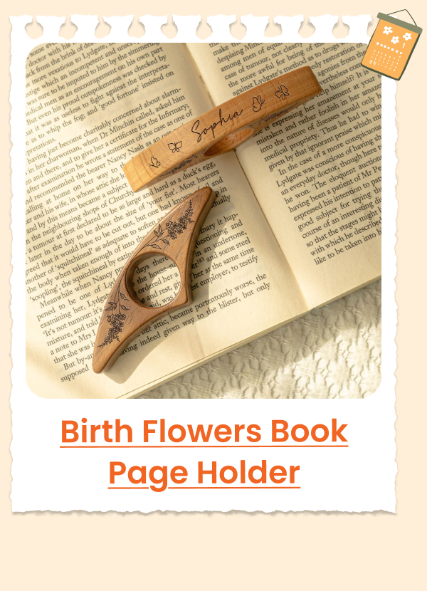 Birth Flowers Book Page Holder