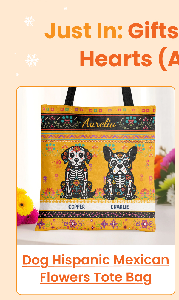Dog Hispanic Mexican Flowers Tote Bag
