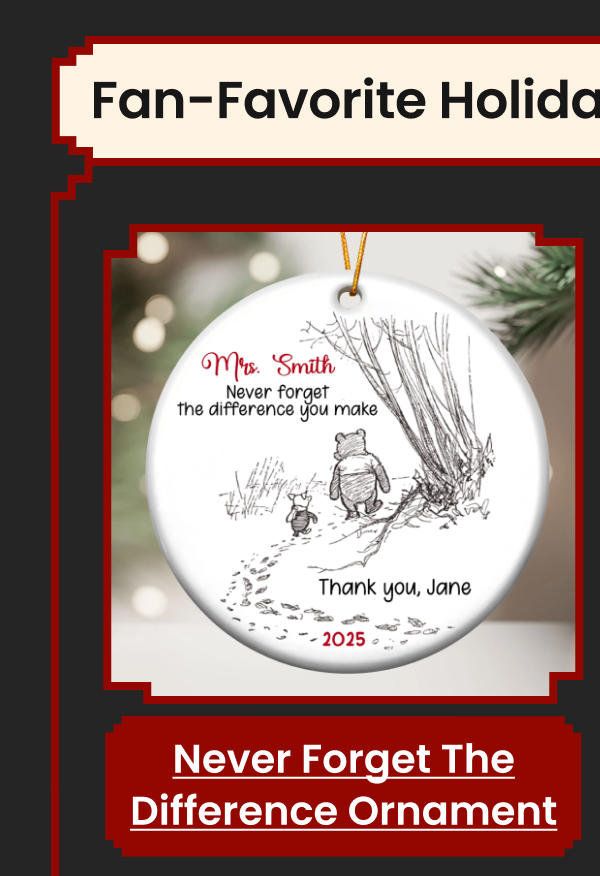 Never Forget The Difference Ceramic Ornament