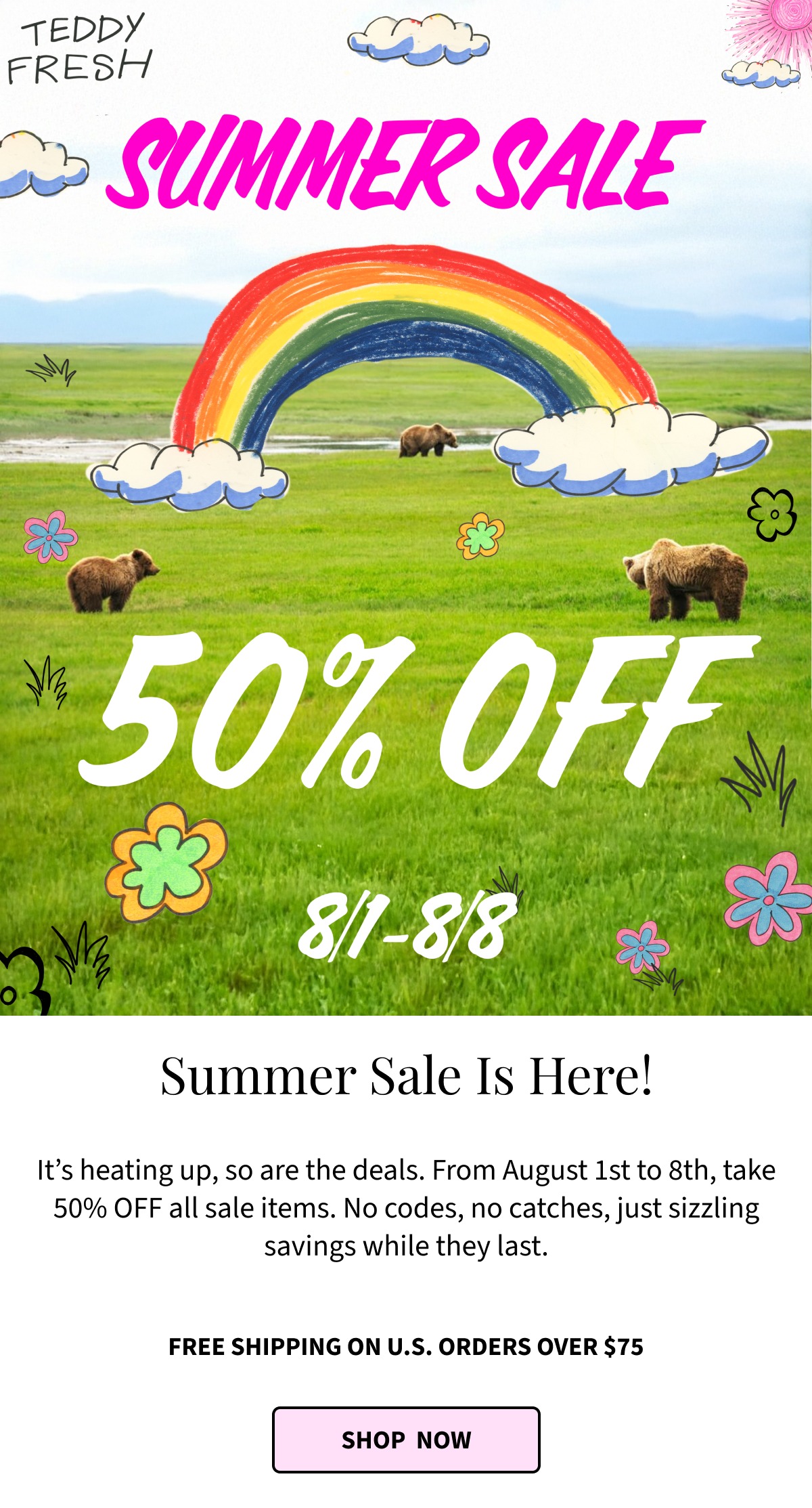 a digital collage of bears in the field 